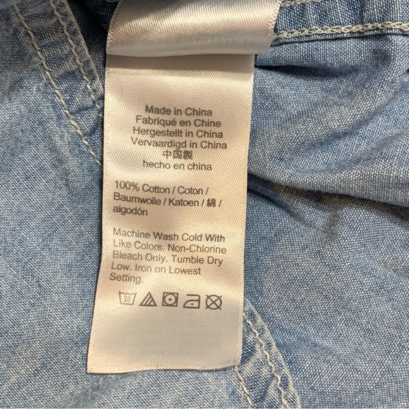 J Crew Denim Chambray Tunic Top - Picture 7 of 7